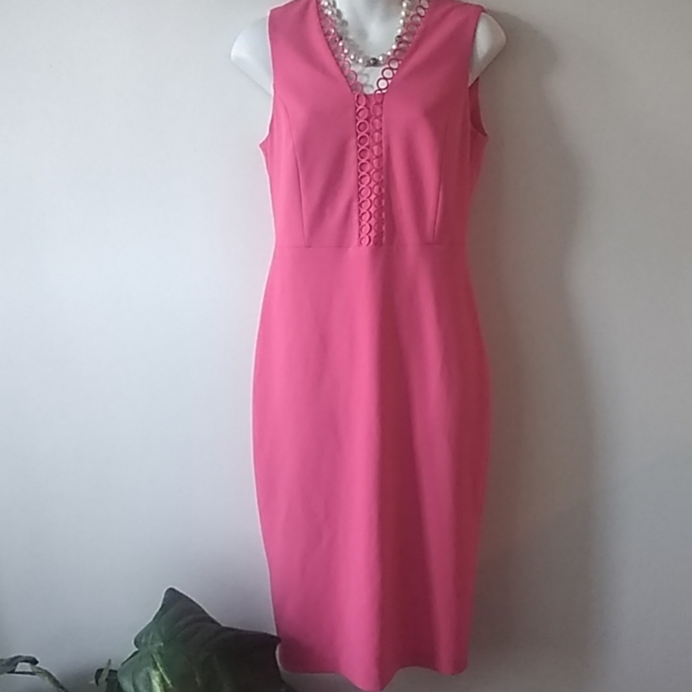Calvin Klein pink dress, size 4 . Sleevele…